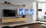 Show details for ASM Switch XVII Wall Unit Wotan Oak/White