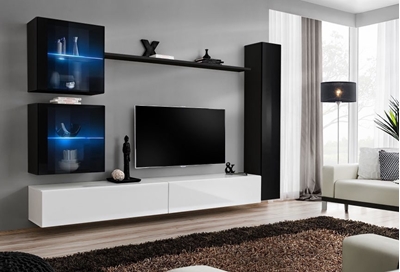 Picture of ASM Switch XVIII Wall Unit Black/White