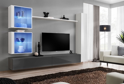 Picture of ASM Switch XVIII Wall Unit White/Graphite