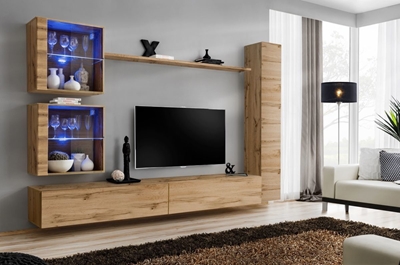 Picture of ASM Switch XVIII Wall Unit Wotan Oak