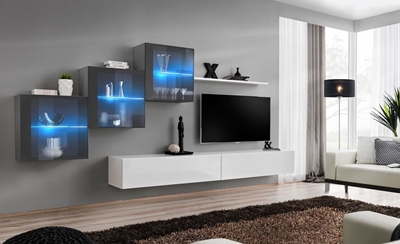 Picture of ASM Switch XX Wall Unit Graphite/White