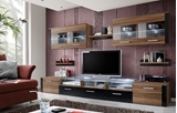 Show details for ASM Zoom Living Room Wall Unit Set Plum/Black