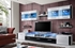 Picture of ASM Zoom Living Room Wall Unit Set White/Black