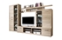 Picture of Black Red White Cancan 4 Wall Unit Sonoma Oak