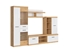 Picture of Black Red White Evora 1 Wall Unit Oak Minerva/White