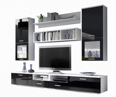 Picture of Idzczak Furniture Franco Wall Unit Black / White