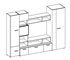 Picture of Idzczak Furniture Nova Wall Unit Northland / Truffle