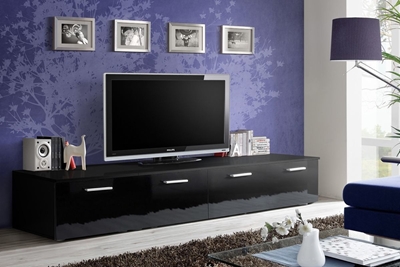 Picture of TV galds ASM Duo Black, 2000x450x350 mm