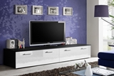 Show details for TV galds ASM Duo Black/White, 2000x450x350 mm