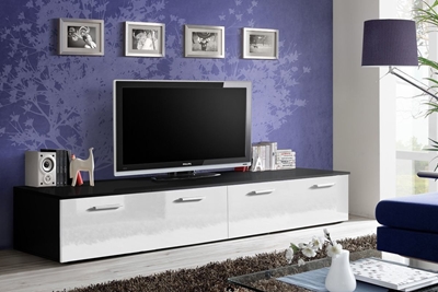Picture of TV galds ASM Duo Black/White, 2000x450x350 mm