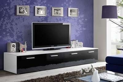 Picture of TV galds ASM Duo White/Black, 2000x450x350 mm