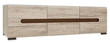 Show details for TV galds Black Red White Azteca San Remo Oak, 1500x470x430 mm