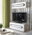 Picture of TV galds Black Red White Byron White/San Remo Oak, 1200x470x470 mm