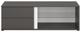 Show details for TV galds Black Red White Graphic Wolfram Grey, 1200x486x385 mm