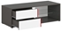 Picture of TV galds Black Red White Graphic Wolfram Grey/White/red, 1200x486x385 mm