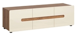 Show details for TV galds Black Red White Indio Sibiu Larch/Pearl, 1495x460x445 mm