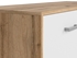 Picture of TV galds Black Red White Matos Wotan Oak/White, 1185x445x425 mm