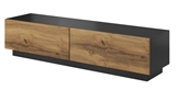 Show details for TV galds Halmar Livo RTV 160S Antracite/Votan Oak, 1600x400x380 mm