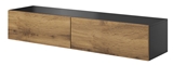 Show details for TV galds Halmar Livo RTV 160W Anthracite/Votan Oak, 1600x400x300 mm