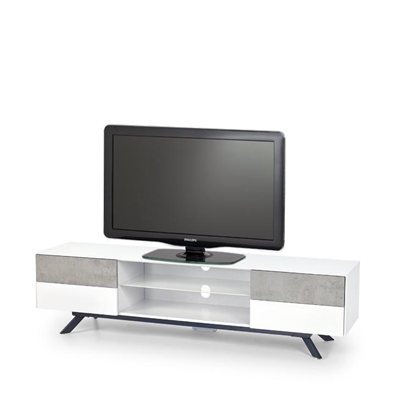 Picture of TV galds Halmar Stonno RTV-1 White/Concrete, 1800x420x470 mm