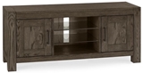 Show details for TV table Home4you Turin Dark Brown, 1350x440x570 mm