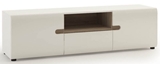 Show details for TV galds Meble Wojcik Linate 50 White/Truffle Oak, 1640x419x457 mm