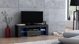 Show details for TV galds Pro Meble Milano 110 Black/Grey, 1100x350x450 mm