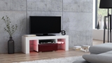 Show details for TV galds Pro Meble Milano 110 White/Red, 1100x350x450 mm