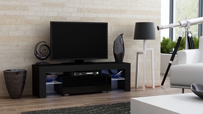 Picture of TV galds Pro Meble Milano 130 Black, 1300x350x450 mm