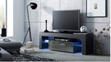 Show details for TV galds Pro Meble Milano 130 Black/Grey, 1300x350x450 mm