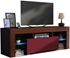 Picture of TV galds Pro Meble Milano 130 With Light Walnut/Red, 1300x350x450 mm