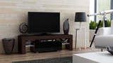 Show details for TV galds Pro Meble Milano 130 With Light Wenge/Black, 1300x350x450 mm