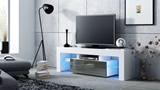 Show details for TV galds Pro Meble Milano 130 With Light White/Grey, 1300x350x450 mm