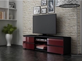 Show details for TV galds Pro Meble Milano 150 Black/Red, 1500x350x420 mm