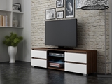 Show details for TV galds Pro Furniture Milano 150 Walnut / White, 1500x350x420 mm