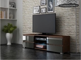 Show details for TV galds Pro Meble Milano 150 With Light Walnut/Grey, 1500x350x420 mm