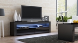 Show details for TV galds Pro Meble Milano 157 With Light Black, 1575x350x500 mm