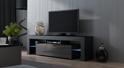 Picture of TV galds Pro Meble Milano 160 Black/Grey, 1600x350x450 mm