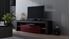 Picture of TV galds Pro Meble Milano 160 With Light Black/Red, 1600x350x450 mm