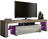 Show details for TV galds Pro Meble Milano 160 With Light Sonoma Oak/Grey, 1600x350x450 mm