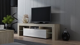 Show details for TV galds Pro Meble Milano 160 With Light Sonoma Oak/White, 1600x350x450 mm