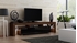 Picture of TV galds Pro Furniture Milano 200 Walnut / Black, 2000x350x450 mm