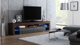 Show details for TV galds Pro Furniture Milano 200 Walnut / Gray, 2000x350x450 mm