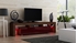 Picture of TV galds Pro Furniture Milano 200 Walnut / Red, 2000x350x450 mm