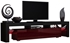 Picture of TV galds Pro Meble Milano 200 With Light Black/Red, 2000x350x450 mm