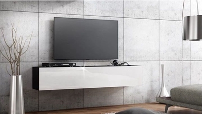 Picture of TV galds Pro Meble Milano Wall 160 Black/White, 1600x320x300 mm