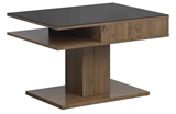 Show details for Coffee table Black Red White Campo Oak / Black, 800x600x500 mm