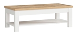 Show details for Coffee table Black Red White Dreviso White / Westminster Oak, 1300x600x450 mm