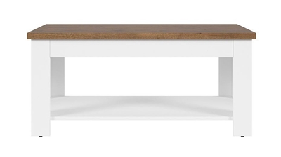 Picture of Coffee table Black Red White Length April Oak, 1100x650x505 mm