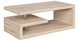 Show details for Coffee table Black Red White Glimp Sonoma Oak, 1200x600x450 mm